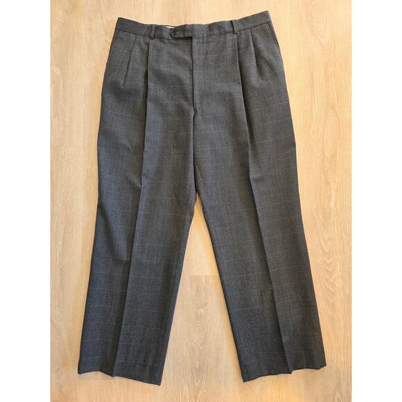 Oscar de la Renta Men’s 100% Wool Suit Gray Jacket & Pants Set Size 48L - Picture 3 of 8